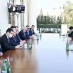 TBMM Başkanı Şentop, Aliyev'le bir araya geldi