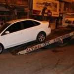 Hatay'daki patlamada hasar gören araçlar çekildi