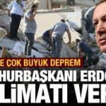 İzmir'de çok büyük deprem! Erdoğan'dan son dakika açıklaması