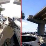 İzmir'deki deprem dev viyadük yerle bir oldu