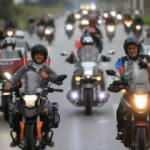 Pamukkale'de Cumhuriyet Bayramı motosiklet kortejiyle kutlandı