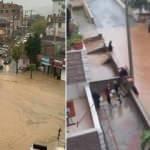 Kocaeli'yi sel vurdu! Araçlar böyle sürüklendi