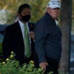 Trump yenilginin ardından Beyaz Saray'da ilk kez g&ouml;r&uuml;nt&uuml;lendi