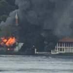 İstanbul'daki tarihi cami alev alev yandı!
