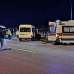 Askeri servis aracı kaza yaptı: 8 yaralı