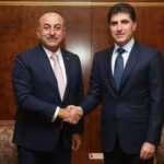 Bakan Çavuşoğlu, IKBY Başbakanı Barzani ile görüştü
