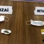 Kollarındaki maskeden uyuşturucu çıktı