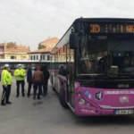 Sivil polislerden, otobüslerde koronavirüs denetimi