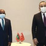 Dışişleri Bakanı &Ccedil;avuşoğlu, Maldivler Dışişleri Bakanı Abdullah Shahid ile g&ouml;r&uuml;şt&uuml;
