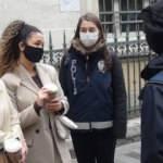 Maske denetlemesinde kadın turiste gözaltı