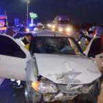Aksaray'da iki otomobil çarpıştı: 3 yaralı