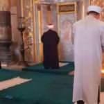 Dünyaya mesaj net! Ayasofya Camii'nde Mescid'i Aksa pozu