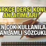 Eş anlamlı kelimeler: Türkçe dersi konu anlatımları: En çok kullanılan eş anlamlı sözcükler!