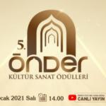 Önder 5. Kültür Sanat Ödülleri sahiplerini bulacak