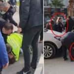 Sokak ortasında birbirlerine girdiler! Yaralılar var…