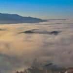 Tunceli’nin 1200 rakımlı Düldül Tepesi'nde sis manzarası