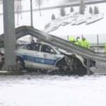 Beşiktaş'ta iki polis aracı kaza yaptı: 3 polis yaralandı