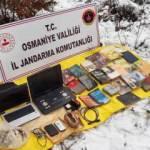Amanoslar'da PKK'nın cephaneliği ele geçirildi