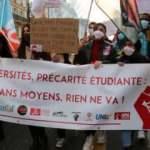 Fransa'da üniversite öğrencileri hükümeti protesto etti
