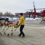 Helikopter ambulans 78 yaşındaki hasta için havalandı