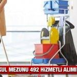 Kamu kurum ve kuruluşlarına 492 hizmetli alımı devam ediyor! Başvurular bugün bitiyor!