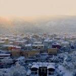 Kar altındaki Bursa manzarası mest etti