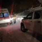 Siirt'te karda mahsur kalan hasta kurtarıldı