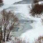 Bingöl'de Peri Çayı buz tuttu