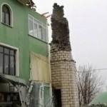 Burdur'da yıldırım düşen minare yıkıldı