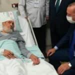 Erdoğan'dan Fethi Sekin’in babası ile kanaat önderi Nazırlı’ya hastanede ziyaret