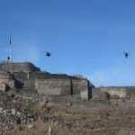 Atak helikopterlerinden Kars Kalesi'nde g&ouml;steri