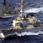 B&uuml;y&uuml;k gerginlik! ABD savaş gemisi b&ouml;lgeye girdi