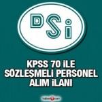 KPSS 70 puan ile DSİ sözleşmeli personel alım ilanı! Başvuru için kaç gün kaldı?