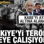 Kabe'yi ayaklar altına alanlara destek verdiler! Anti-Türk gettosu kurmuşlar! Vandallık...
