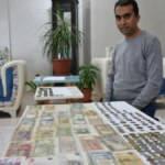 Para koleksiyonu yapmak için 50 bin TL harcayarak 250 parça eski para biriktirdi