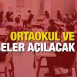 MEB ortaokul 5,6,7 ve lise 9,10,11. sınıflar okula başlayacak mı? Yüz yüze eğitime açılmayan..