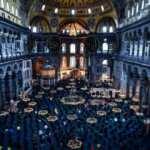 Ayasofya Camii'nin tüm ihtişamı iskele sökülünce ortaya çıktı!