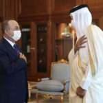 Bakan Çavuşoğlu, Katar emiri Hamad Al-Thani ile görüştü