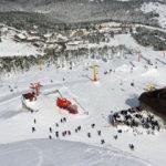 Kayak merkezlerinde hafta sonu yoğunluğu!