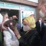 Cumhurbaşkanı Erdoğan, minik Ayda ve ailesi ile görüştü