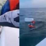 Florida'da 8 Kübalı mülteciyi taşıyan teknenin alabora olduğu an kamerada