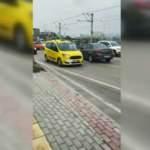 Ters şeride giren şoför trafiği birbirine kattı