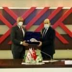 KKTC Milli Eğitim ve Kültür Bakanı Amcaoğlu'ndan YÖK Başkan'ı Saraç'a ziyaret