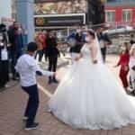 Sokak ortasında düğün yaptılar!