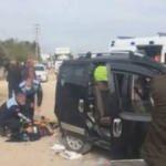 TIR'a arkadan &ccedil;arpan hafif ticari ara&ccedil; hurdaya d&ouml;nd&uuml;!