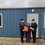 Kütahya'da jandarma ekipleri 79 yaşındaki yaşlı kadına prefabrik ev yaptı!