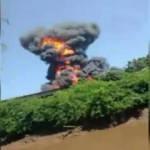 Brezilya’da akaryakıt yüklü tanker patladı! Şoför feci şekilde can verdi