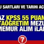 En az ortaöğretim mezunu memur alımı! Son başvuru ne zaman bitecek?