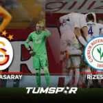 Galatasaray Rizespor maçı geniş özeti ve golleri (BeIN Sports) | Aslan evinde kayıp!