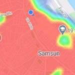 Çok yüksek riskli bölgede yer alan Samsun'un risk haritası kırmızıya boyandı!